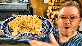 Cast Iron Pasta Pot Pie | Newfie Style Cooking