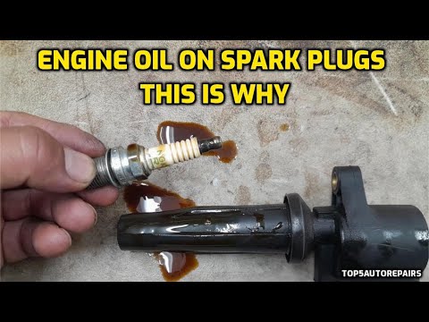 WHY IS MY SPARK PLUG AND IGNITION COIL COVERED IN ENGINE OIL.