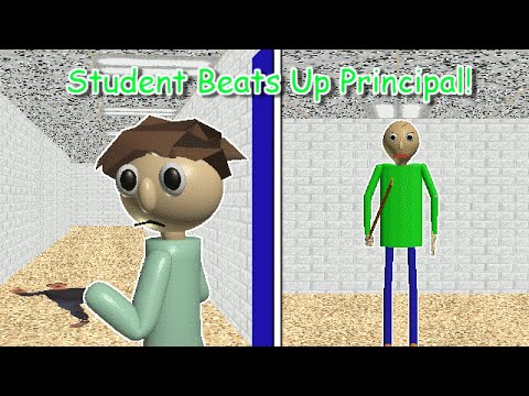 Student got caught beating up principal! (Baldi's Basics Animation)