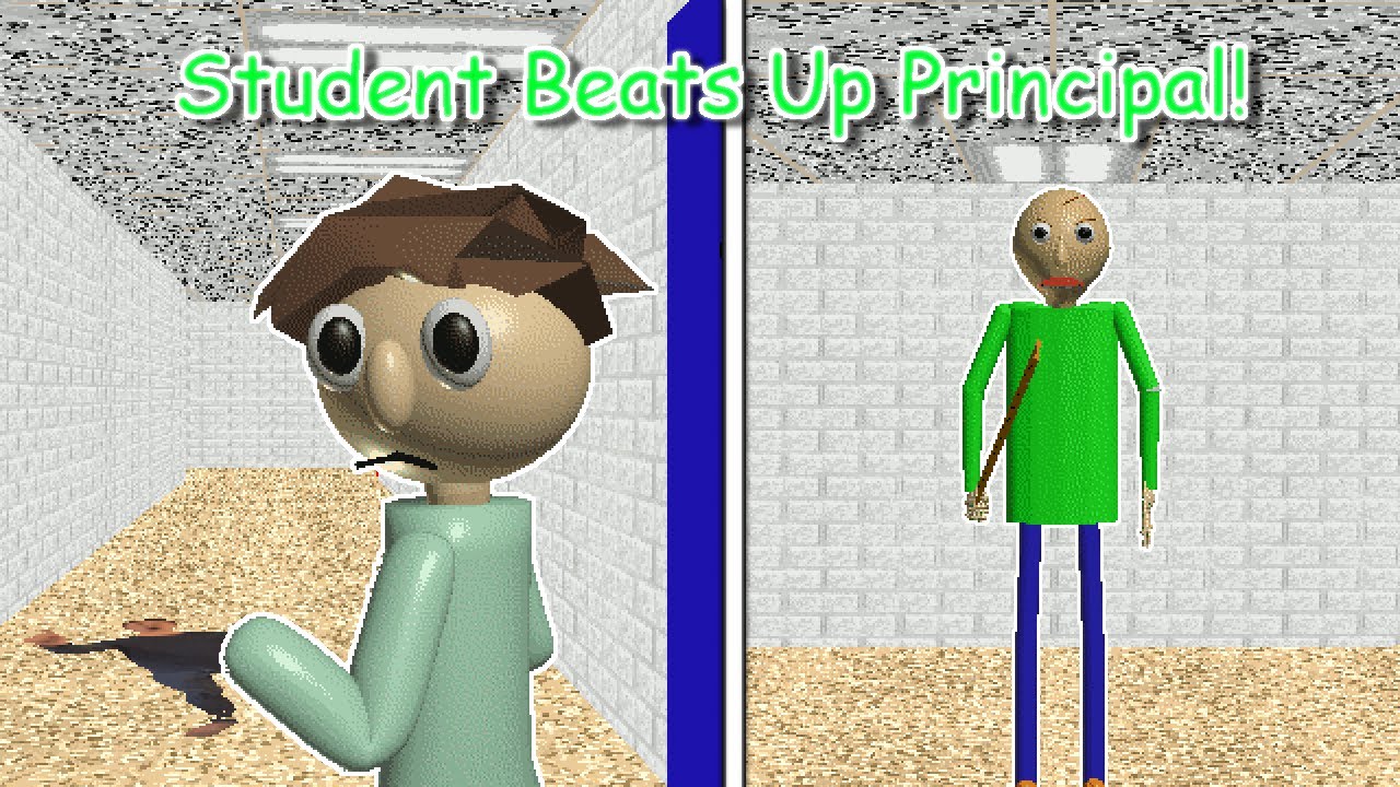 Student got caught beating up principal! (Baldi's Basics Animation)