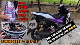 Download lagu Aveta Nova160 SE tukar kasut baru 17 inci mp3