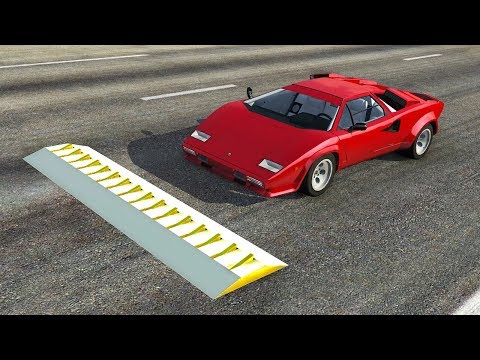 THE SPIKE STRIP CHALLENGE! SPIKE STRIP CRASHES AND TAKE DOWNS! - BeamNG.drive-