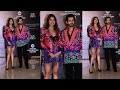 Anushka Ranjan With Aditya Seal Arrive At MANISH MALHOTRA JEWELLERY 10 Years Of Mijwan