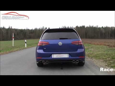 Friedrich Motorsport Sportauspuff VW Golf VII R mit OPF - 76mm Klappenanlage - exhaust system
