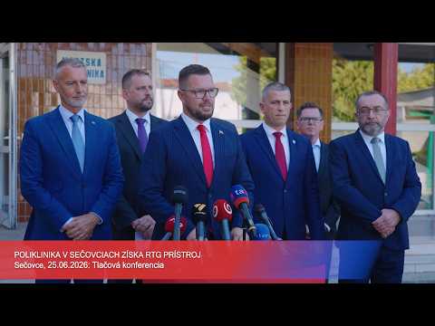 TLAČOVÁ KONFERENCIA: Nový röntgen pre Sečovce a ohlásenie kandidatúry na primátora