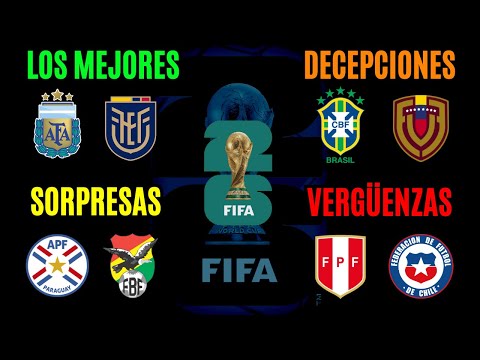 RANKING: de la PEOR a la MEJOR selección de las ELIMINATORIAS 2026