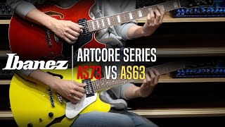 Video thumbnail for Ibanez Artcore Series AS73 VS AS63 Review (No Talking) by Music Force Official