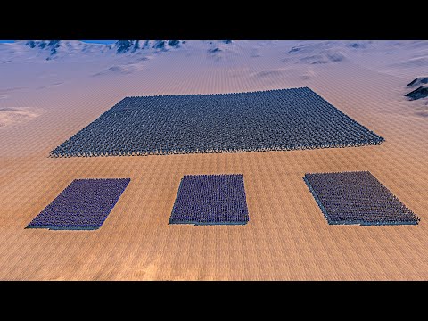 5000 GOLDEN KNIGHTS vs 5000 GIANT OGRES - Ultimate Epic Battle Simulator UEBS