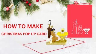 How to Make a Christmas Pop-Up Card | Free SVG Template Tutorial