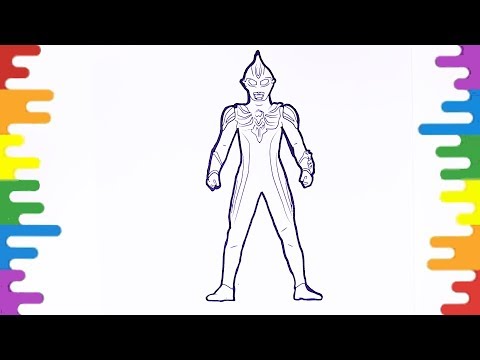 Ultraman Coloring Pages, How to color Superhero,Coloring book Ultraman Max