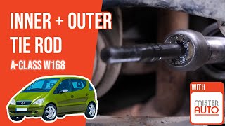 Youtube thumbnail of video "How to replace the inner and outer tie rod A-Class W168 🚗"