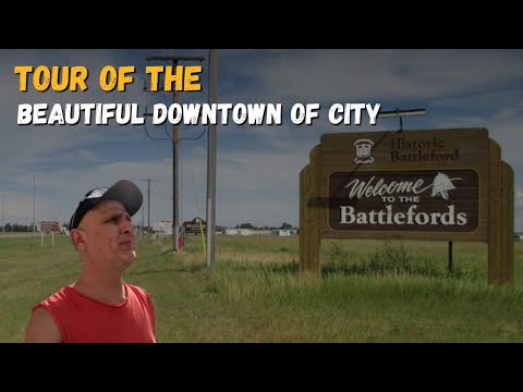 The North Battleford Saskatchewan, Tour of The Beautiful DOWNTOWN of City.