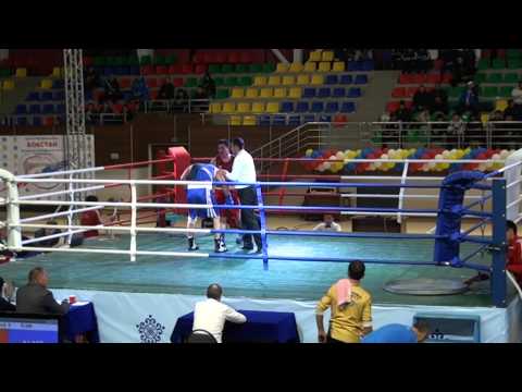 Чемпионат РК по боксу в Таразе 2014 г. Кенже Аманжолов (Мангыстау)-Руслан Мырсатаев (Алматы обл)