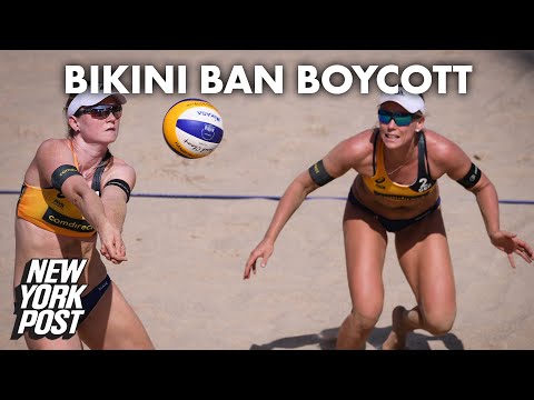 Beach volleyball stars Karla Borger, Julia Sude boycotting over bikini ban | New York Post