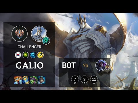 Galio Bot vs Kai'Sa - KR Challenger Patch 10.25