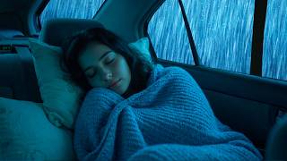 97% Dos Insones Dormem Melhor Esta Noite Com Sons de Chuva Forte e Trovões em um Carro no Escuro