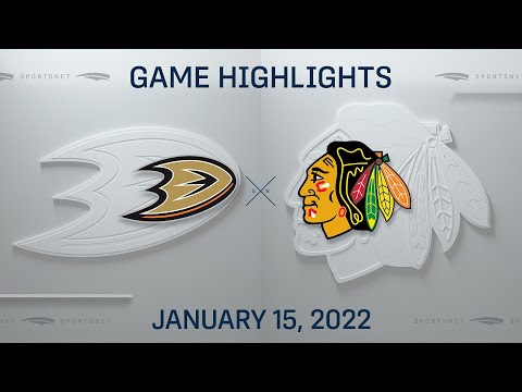NHL Highlights | Ducks vs. Blackhawks - Jan. 15, 2022