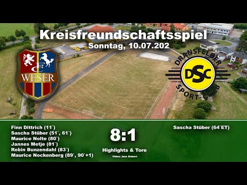 +++ Kreisfreundschaftsspiel +++ FC Weser - DSC Dransfeld 8:1 (1:0)