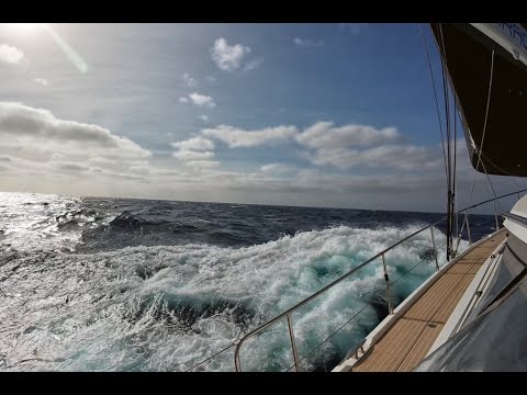 From Agadir, Morocco to Lanzarote, Canary Islands. Fast downwind sailing!