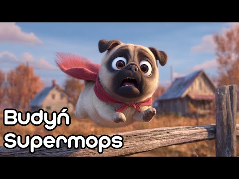 🐶 Mops Budyń i Tajemnica Supermocy 🦸‍♀️  | Bajka słuchowisko dla dzieci 🌙 | Audiobook 🎶