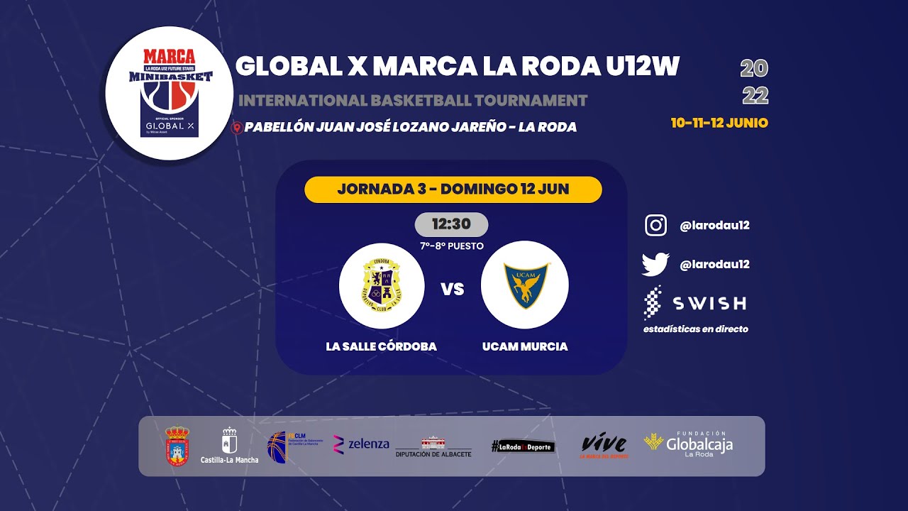 U12F - LA SALLE CÓRDOBA vs UCAM MURCIA - 7º/8º-Global X MARCA La Roda U12W. Torneo Future Stars 2022