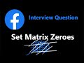 Set Matrix Zeroes In Place Leetcode 73