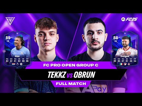 First matchday of new #FC25 patch! | Tekkz v Obrun | FC Pro Open | Full Match