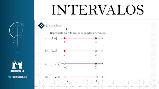 INTERVALOS REAIS   RESOLUÇÃO DE EXERCÍCIOS