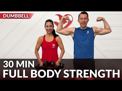 30 Minute Full Body Dumbbell Workout at Home Strength Training - Weight Training for Weight Loss