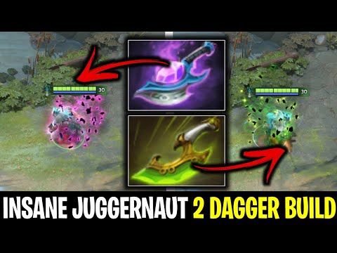 INSANE JUGGERNAUT 2 DAGGER BUILD BY LL!!! | DOTA 2