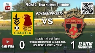 preview picture of video 'Arroceros Cuautla 2 - 0 Patriotas de Cordoba / (1-Feb/2015)'