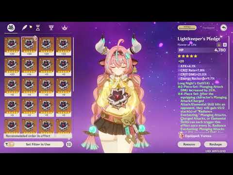 F2P Varesa is a monster🔥 | Insane damage Genshin Impact