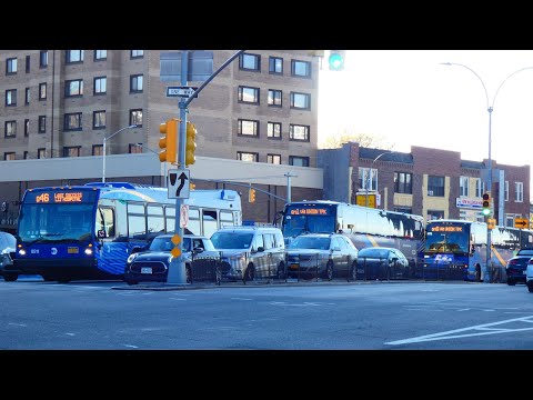MTA NYCT/MTA Bus: Q46, Q46 LTD, QM1, QM5, QM6, QM7, QM8, QM31, QM35 & QM36 Buses on Union Turnpike