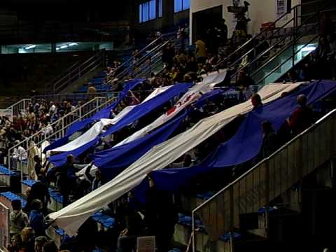 Coreografia del LEONI BIANCOAZZURRI - 19 Aprile 2009