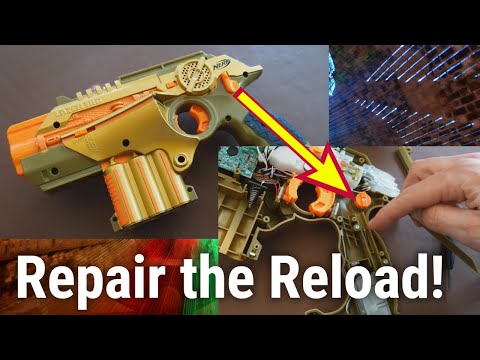 [4K] How to repair reload on the Nerf Lazer Tag Phoenix LTX 🔫