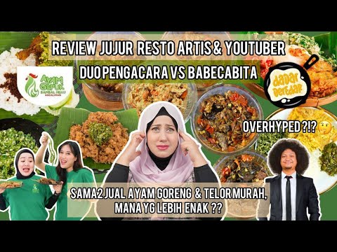 REVIEW JUJUR RESTO DUO PENGACARA VS BABECABITA , AYAM GORENG TELUR DADAR, MURAH DOANG TAPI GA ENAK??