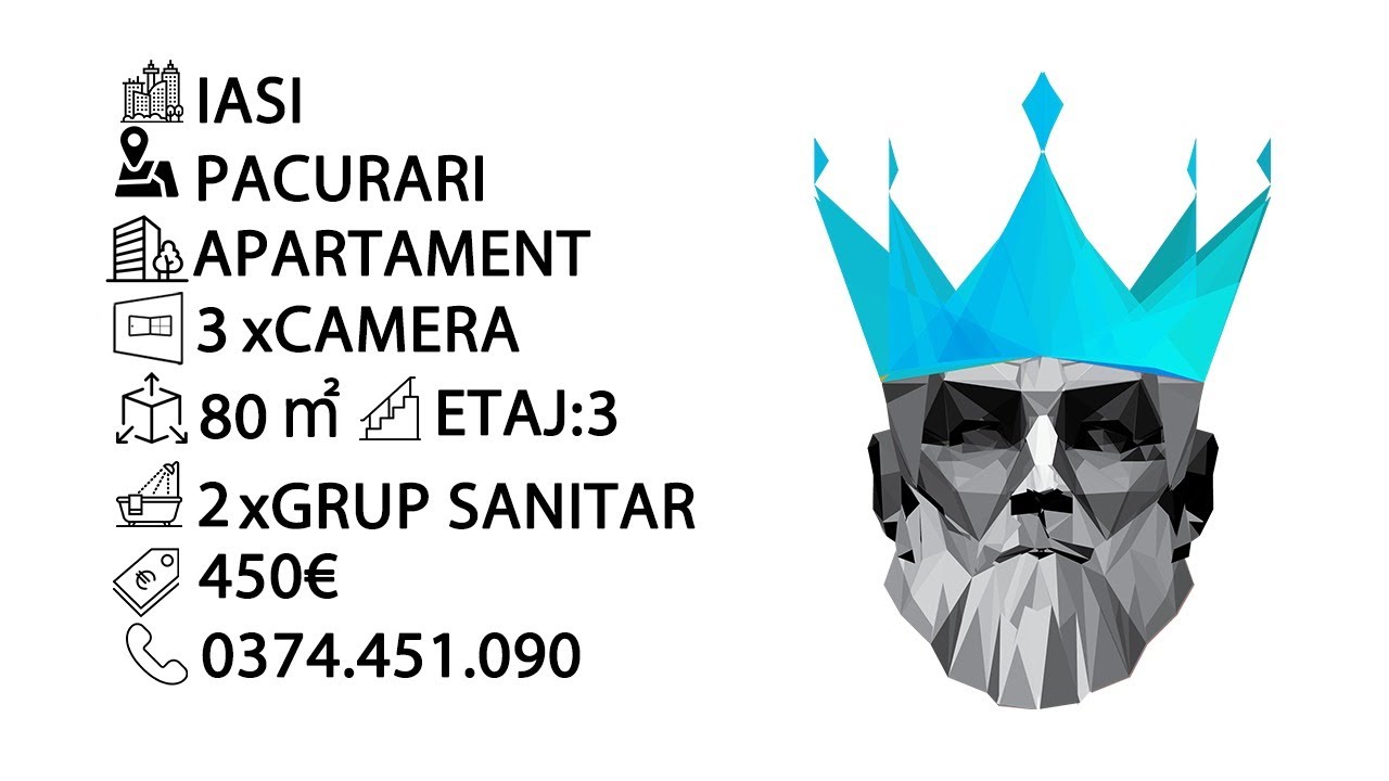 Tur video Pacurari | 3 camere | centrala termica | Mutare imediata