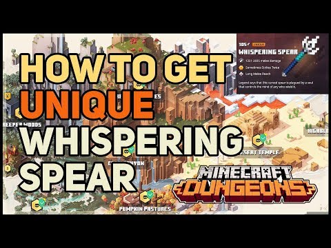 WoW Quests - How to get Whispering Spear Unique Minecraft Dungeons