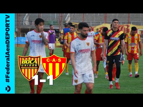Boca Unidos 1-1 Sarmiento de Chaco - GOLES Y RESUMEN - Torneo Federal A - Zona B - Fecha 25