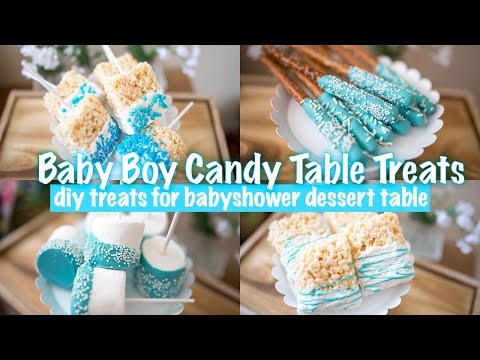 BOY BABYSHOWER CANDY TABLE TREATS | DIY TREATS FOR A...