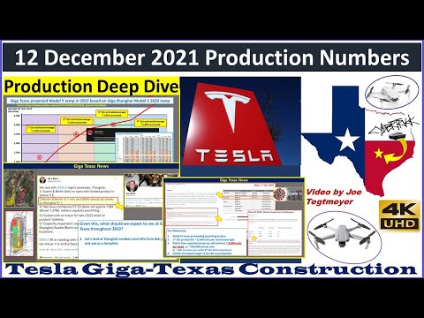 Tesla Gigafactory Texas 12 December 2021 Production, Projections, Discussions and Illustrations (4K)
