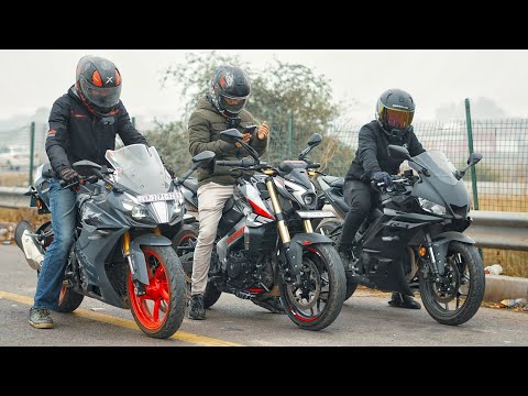 2025 Apache RR310 vs Yamaha R3 vs Pulsar NS400Z | The Ultimate Triple!!