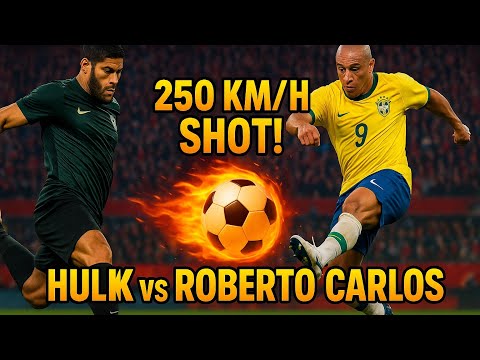HULK vs ROBERTO CARLOS | Who Has the Most Powerful Shot? (250 KM/H Goals!)