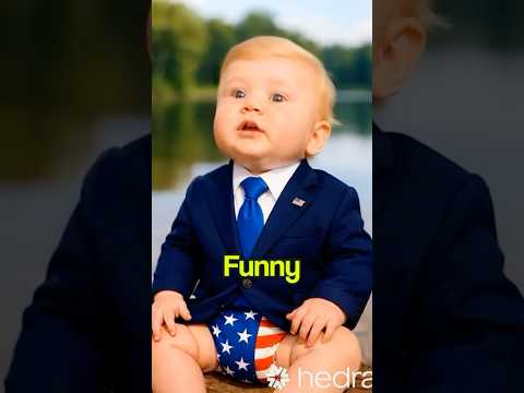 Baby Trump Tells a Joke 😆 “Two Hunters” #funny #funnybaby #trump