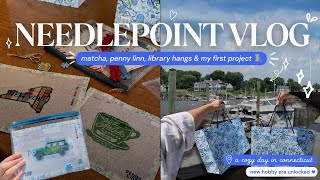 PENNY LINN VLOG 🧵girls trip to Connecticut to start my first needlepoint project 