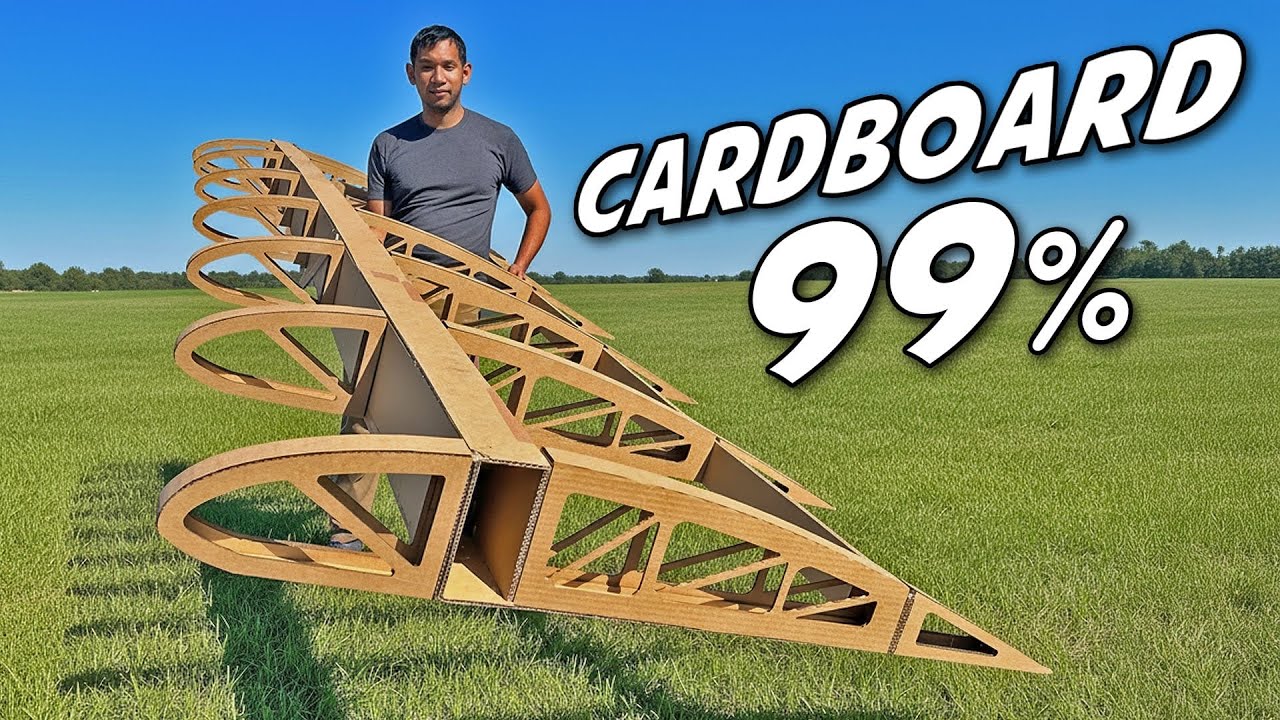 Building a Flyable Airplane out of CardBoard!