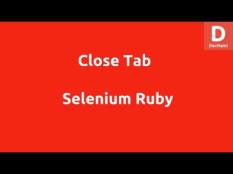 Selenium Ruby Open Firefox Browser