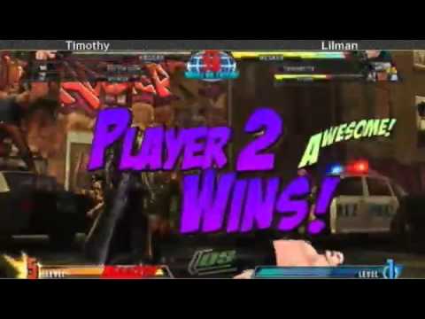 5-27-11 Timothy (Doom/Spencer/Haggar) vs Lilman (Taskmaster/Storm/Wesker) Ft5 part 1 - MvC3