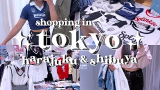 tokyo vlog 💙 | shibuya & harajuku shopping hauls 🌸🛍️ | japan