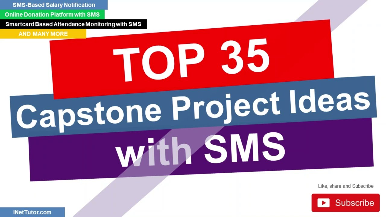 Top 35 Capstone Project Ideas with SMS